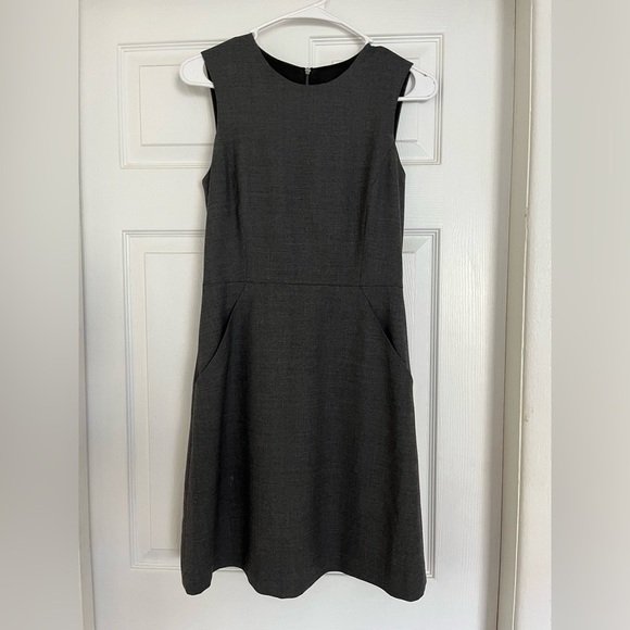 Theory Colette Bristol Wool Blend Stretch Sheath Front Pocket Dress Size 2 - Picture 3 of 11